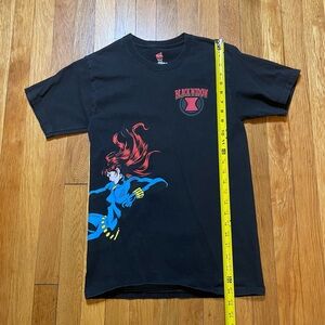 Vintage Black Widow T-Shirt - wrap around graphic